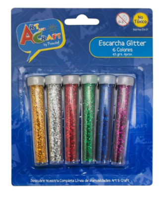 ESCARCHA GLITTER TUBO ART AND CRAFT1