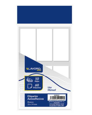 ETIQUETA AUTOADHESIVA Lavoro 26X54MM1