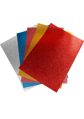 Goma Eva pliego glitter 40X60 10uni
