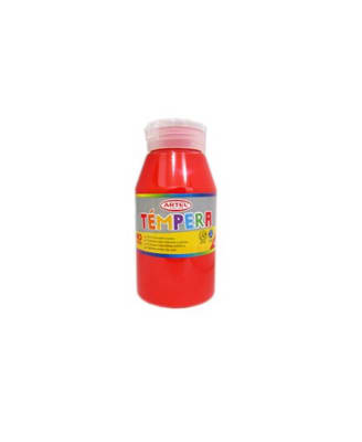 Tempera artel 250ml bermellon1