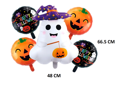 GLOBO METALICO HALLOWEEN 5 PCS1