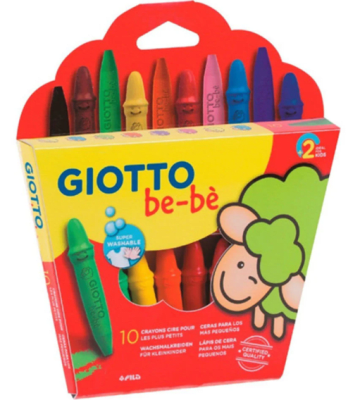 LAPIZ CERA GIOTTO BEBE 10 COLORES 47920000