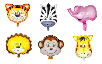 GLOBO METALICO CARITA ANIMAL 12uni ALE-19181