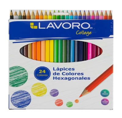 LAPÍZ DE COLOR LAVORO 24 COLORES