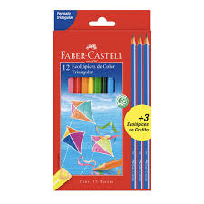 LAPIZ COLOR FABER-CASTELL TRIANGULAR 12+3GR 120512+3GR1