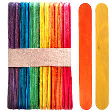 PALOS DE HELADO JUMBO COLOR 50UNI