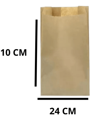 SACO KRAFT 10x24.5X 500 UNIDADES