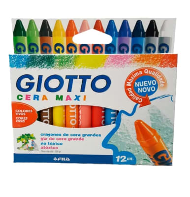 lapiz cera giotto maxi 12 colores  631059