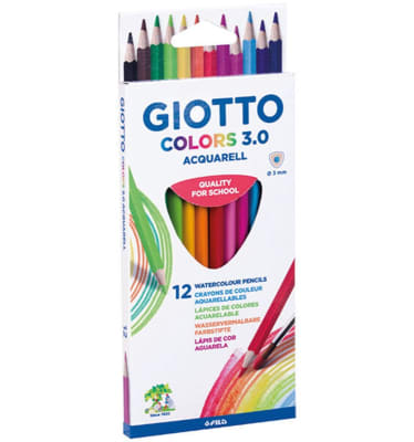 LAPIZ COLOR GIOTTO ACQUARELLA 12 COLORES 3.0