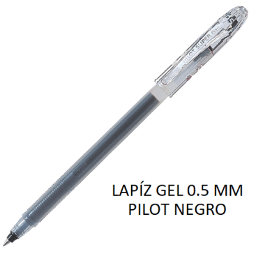 LAPÍZ SUPER GEL 0.5 MM NEGRO
