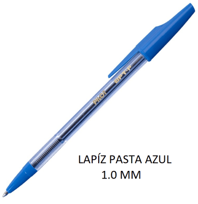 LAPIZ PASTA PILOT 1.0 AZUL