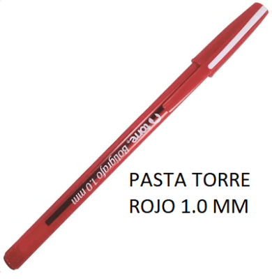 LAPÍZ PASTA TORRE ROJO 1.0 MM