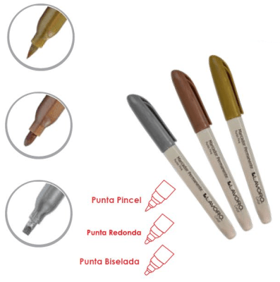 PLUMON PERMANENTE METALICOS LAVORO 3 UNIDADES