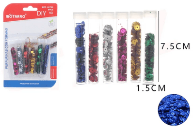 LENTEJUELA SET DE 6 PCS
