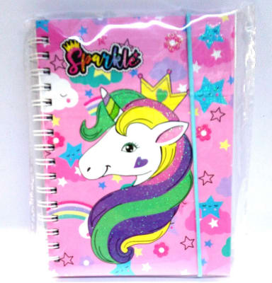 LIBRETA C/ELASTICO UNICORNIO ALE-DIC2283