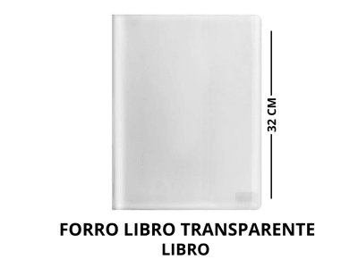 FORRO LIBRO TRANSPARENTE
