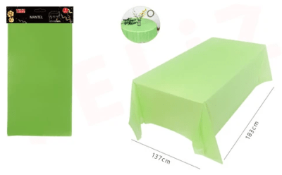 MANTEL PLASTICO VERDE 137*183 CM