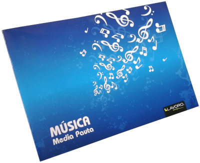 Cuaderno Musica LAVORO Media Pauta 10 HOJAS