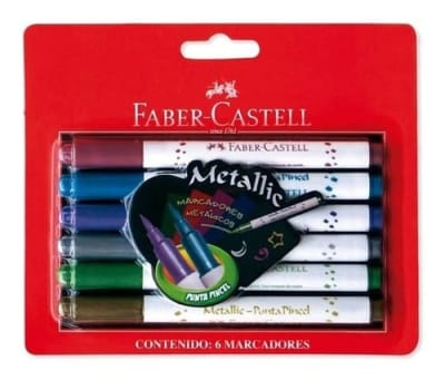 PLUMON FABER-CASTELL METALICO BRUSH 6UNI 151406E1
