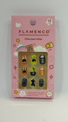 uñas para niñas  flamenco mb008962-13-16-19-23