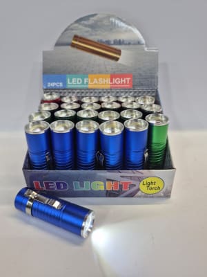 Linterna chica led con gancho 3 PILAS1