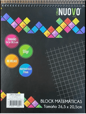 BLOCK ESPIRAL 7MM 26.5X20.5 CM 80 HOJAS1