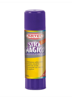 Pegamento en barra artel morado l 21grs