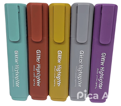 DESTACADOR METALICO DE 4 COLORES