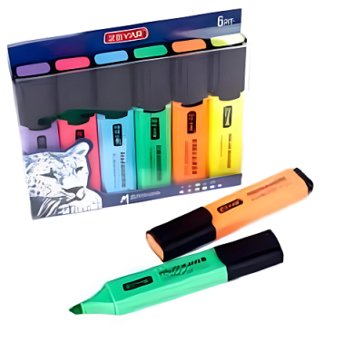 DESTACADOR ZEYAR NEON DE 6 COLORES1