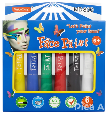 PINTA CARITA TRADICIONAL 6 UNIDADES