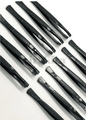 Pinza depilatoria negra grueza x12unid kira kira