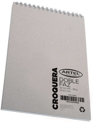 CROQUERA ARTEL DOBLE FAZ 50HOJAS  21X32  CM1