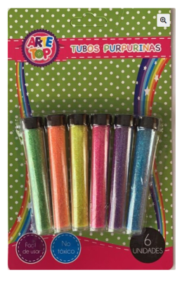 Purpurina en tubo 6uni ARTE TOP 235981