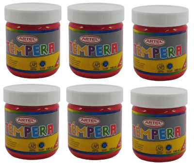 TEMPERA ARTEL BERMELLON DE 100 ML