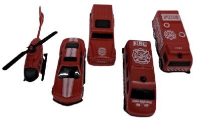 JUGUETE AUTOS 5 UNI RESCATE ALESAN