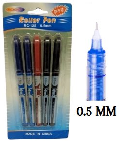 LAPIZ ROLLER 5 UNIDADES RC-128 0.5 MM1
