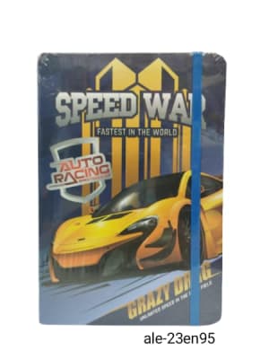 LIBRETA C/ELASTICO AUTOS 14.5X21CM1