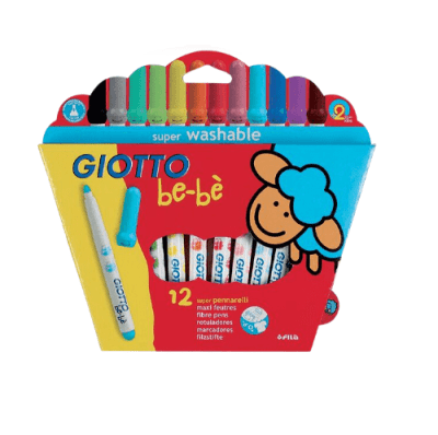 MARCADOR GIOTTO BEBE 12 COLORES