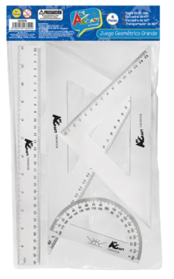 Set de reglas 4pcs ART AND CRAFT