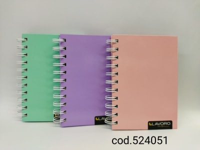 Cuaderno pocket LAVORO 100hjs d/espiral 80grs 5240511