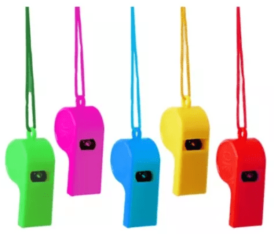 SILBATOS PLASTICOS DE COLORES 12uni