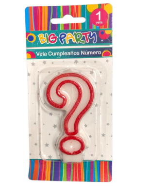 VELA CUMPLEAÑOS BIG PARTY Nº?1