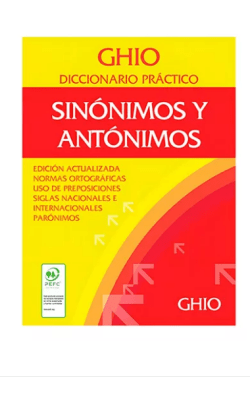 DICCIONARIO GHIO SINONIMOS Y ANTONIMOS