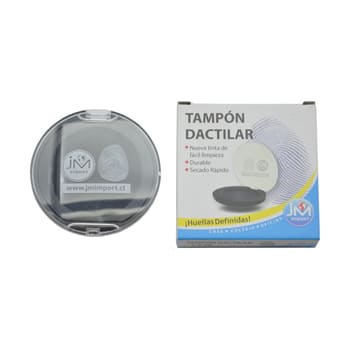 TAMPON DACTILAR NEGRO JM (HUELLERO)