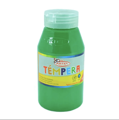 Tempera Artel 250ml verde claro1