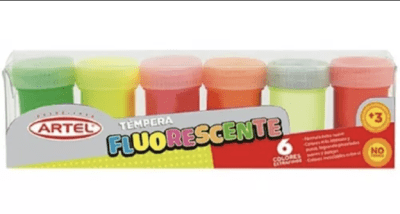 Tempera Artel fluorecente 6col