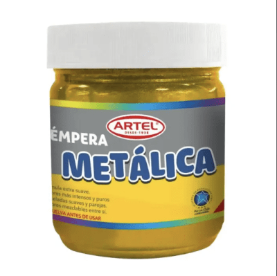 Tempera artel 100ml metalica ORO