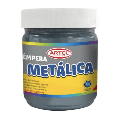 Tempera ARTEL 100ml metalica Plata1
