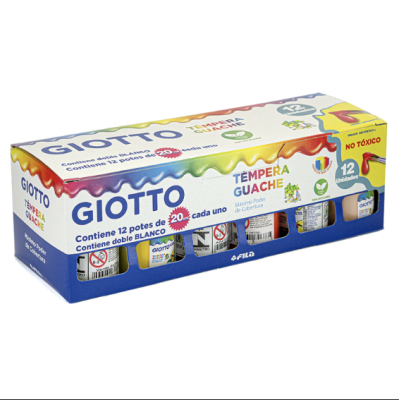 Tempera Giotto 15ml 12col