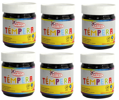 TEMPERA ARTEL NEGRO DE 100 ML